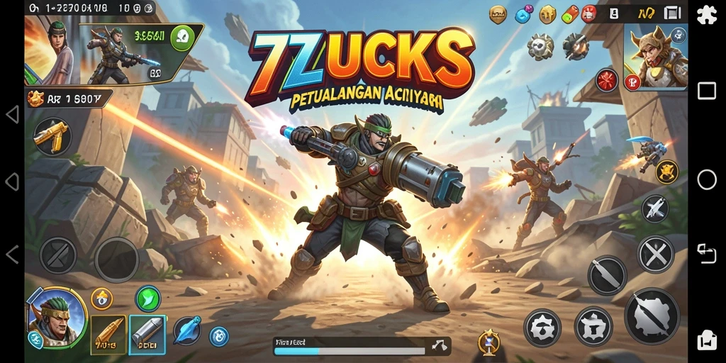 Tampilan gameplay seru 77LUCKS dengan aksi mendebarkan.