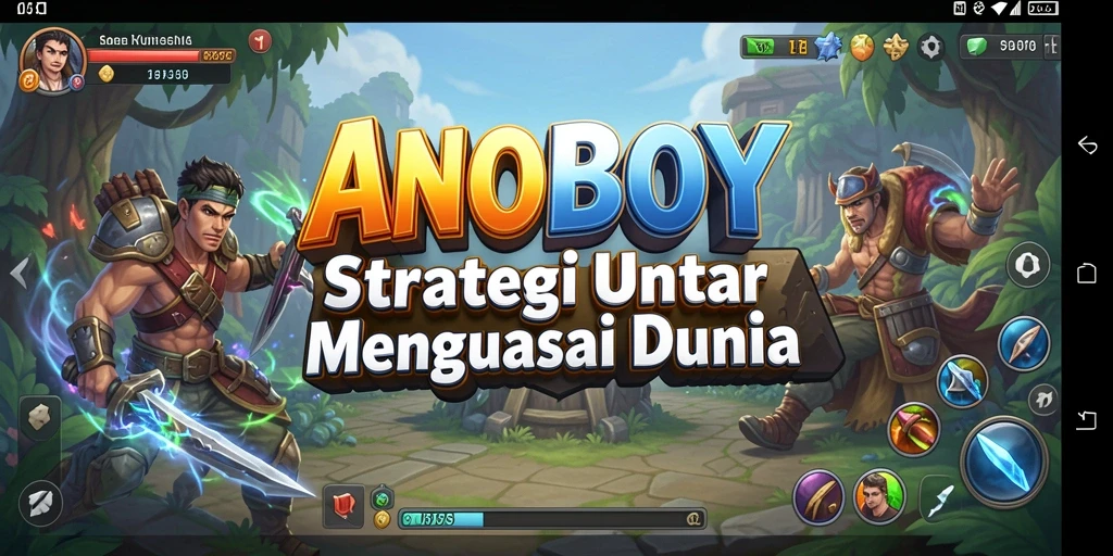 Tampilan gameplay ANOBOY yang menarik dan seru.