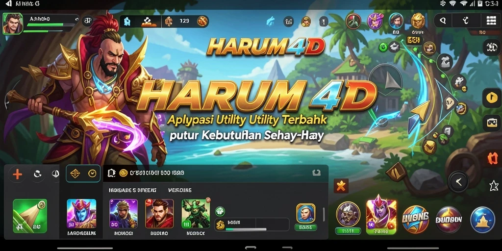 Tampilan antarmuka HARUM4D yang menawan dan fungsional.