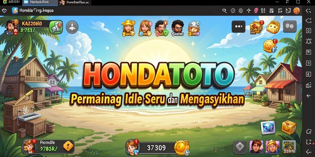 Tampilan gameplay seru dan mengasyikkan dari HONDATOTO.