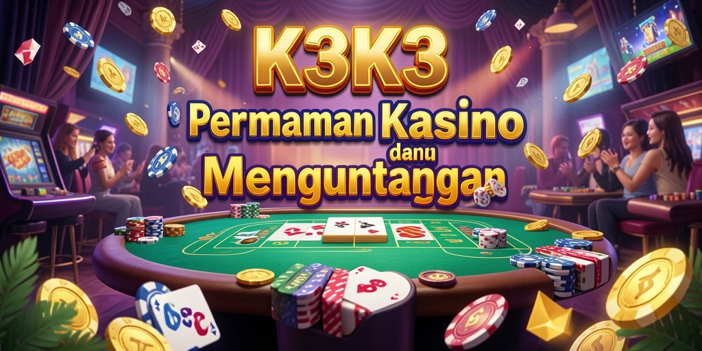 Tampilan menarik dari gameplay Kasino dalam K3K3.
