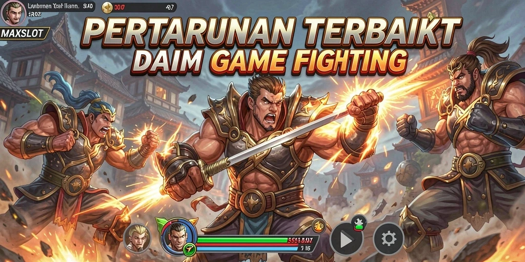 Tangkapan layar gameplay <strong>MAXSLOT</strong> menunjukkan aksi pertarungan seru dan dinamis.