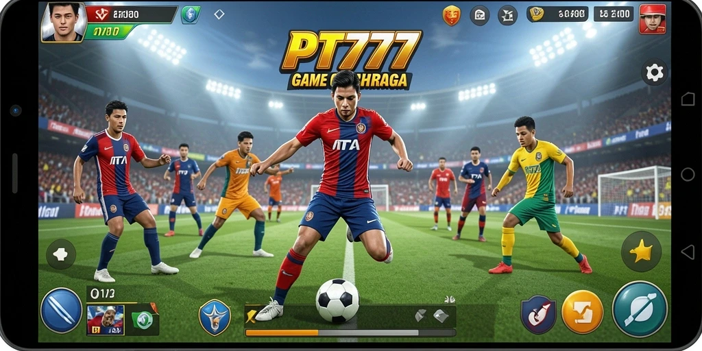 Screenshot PT777 menampilkan aksi seru dalam pertandingan olahraga.