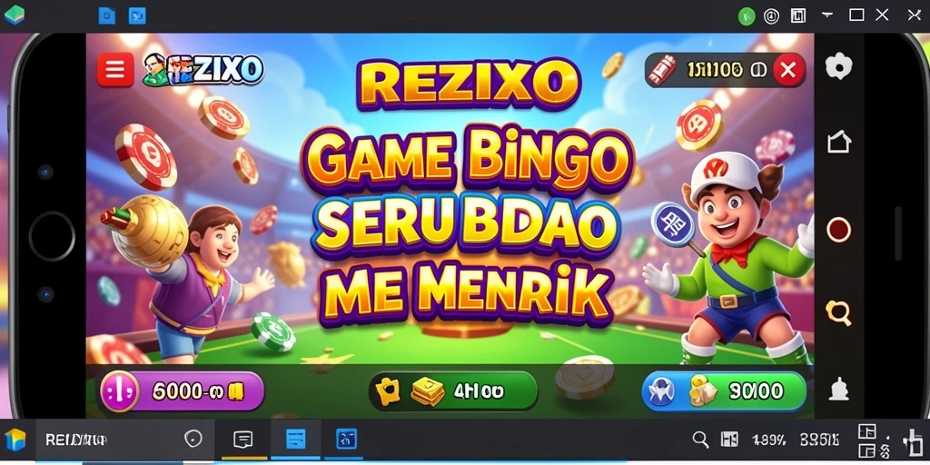 Screenshot utama gameplay seru di REZIXO Bingo.