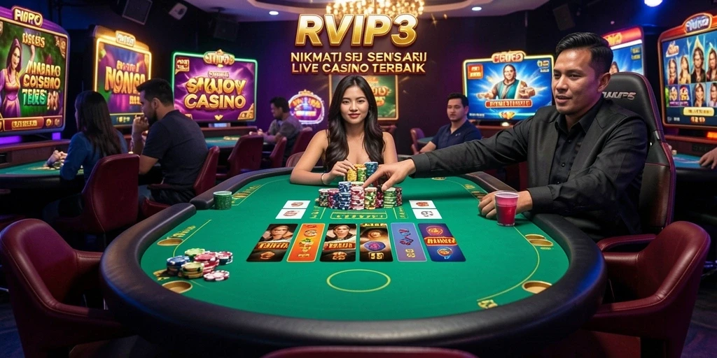 Gameplay Live Casino yang menegangkan dan interaktif di RVIP3.