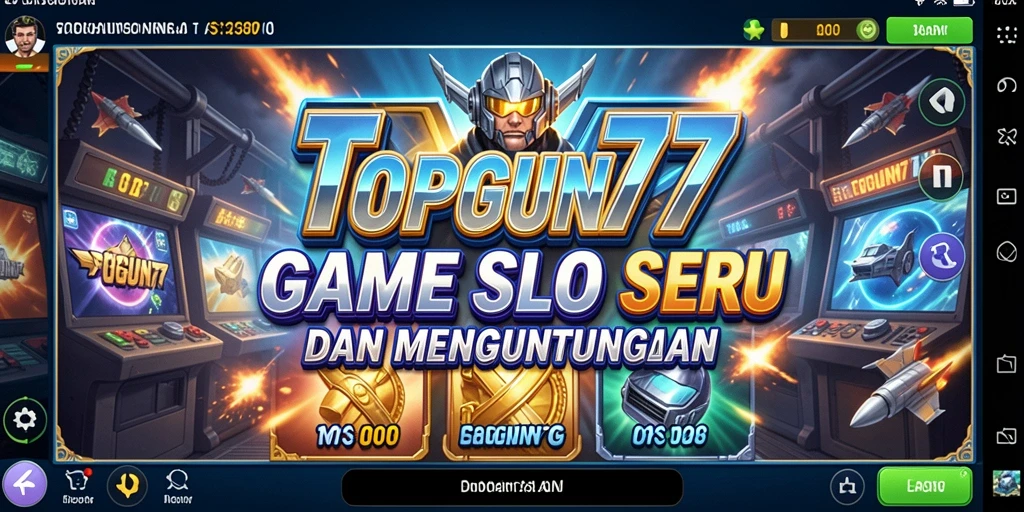 Tampilan gameplay Slot yang menghibur di TOPGUN77.