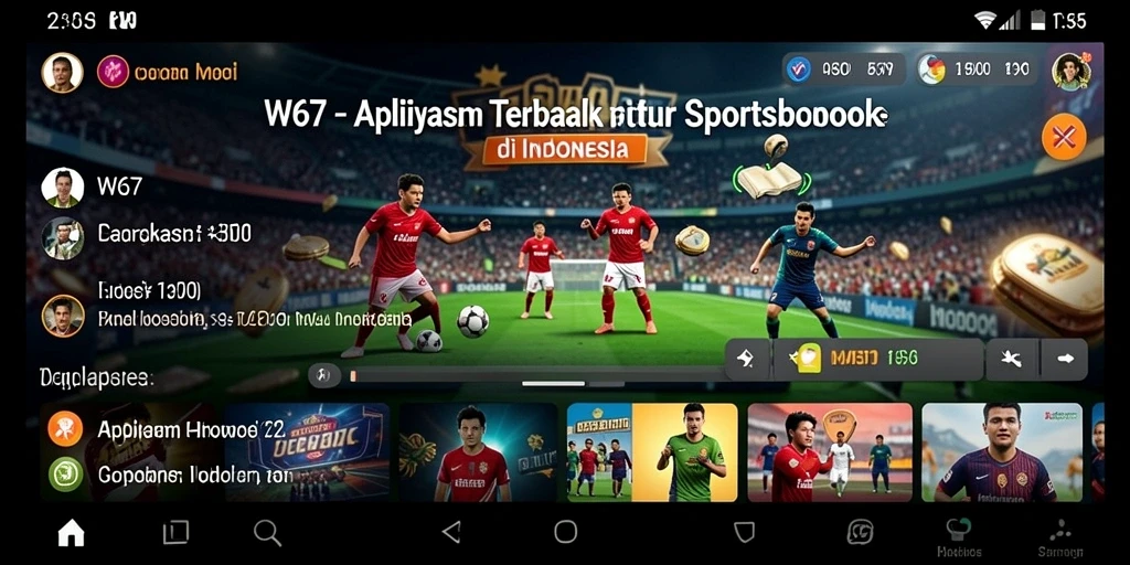 Tampilan bet yang menarik dan interaktif di W67.