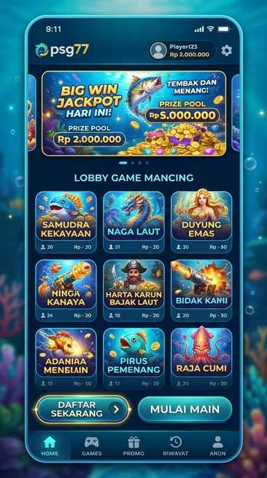 Screenshot aplikasi psg77 saat mengunduh APK.